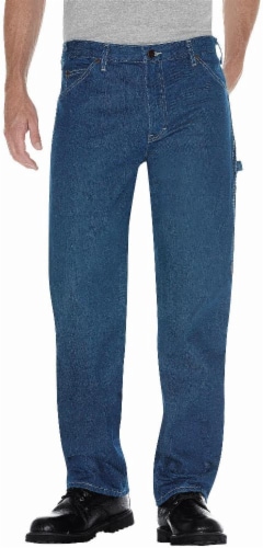 Dickies Men S Relaxed Fit Carpenter Jeans Stonewashed Indigo Blue 30 X 32 In Kroger