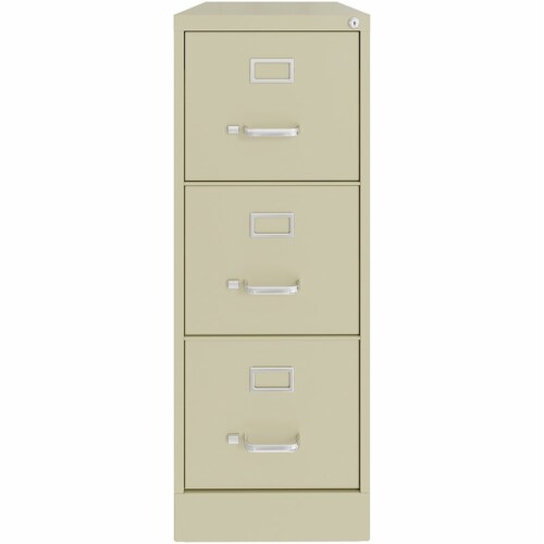 Vertical Letter File Cabinet, 3 Letter-Size File Drawers, Putty, 15 x 22 x 40.19