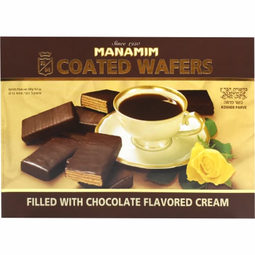 Manamim Chocolate Coated Wafers Perspective: front