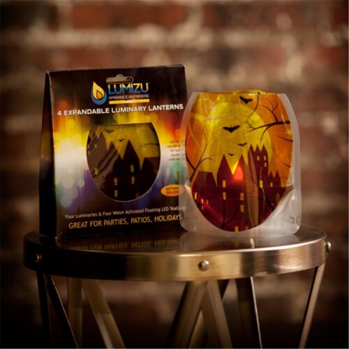Modgy LUM3001 Lumizu Expandable Luminary Lantern Fall Upon Us Perspective: front