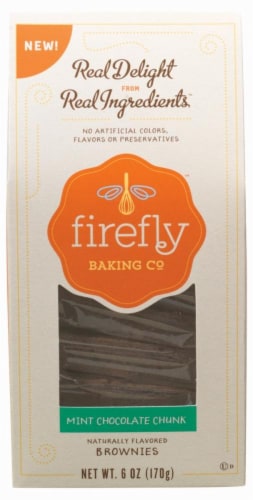 Firefly Baking Co. Mint Chocolate Chunk Brownies Perspective: front