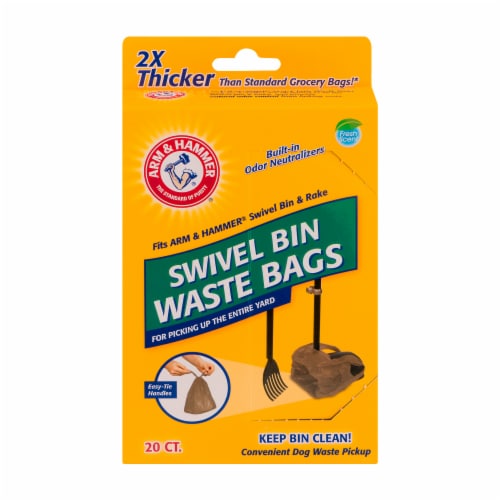 Arm & Hammer® Swivel Bin Waste Bags Perspective: front