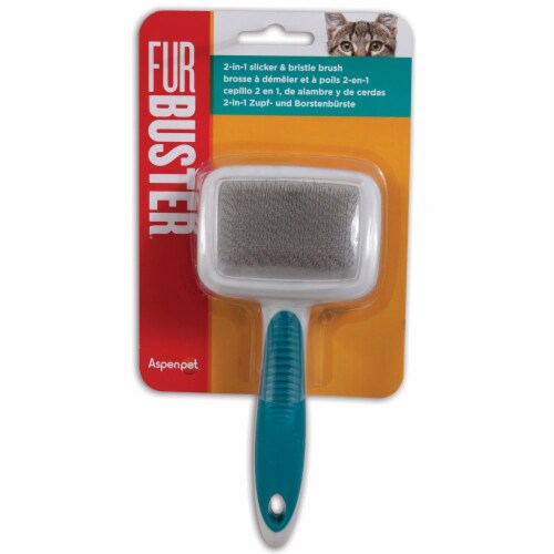 Aspen Pet Fur Buster 2-in-1 Bristle Cat Brush, 1 ct - Fred Meyer