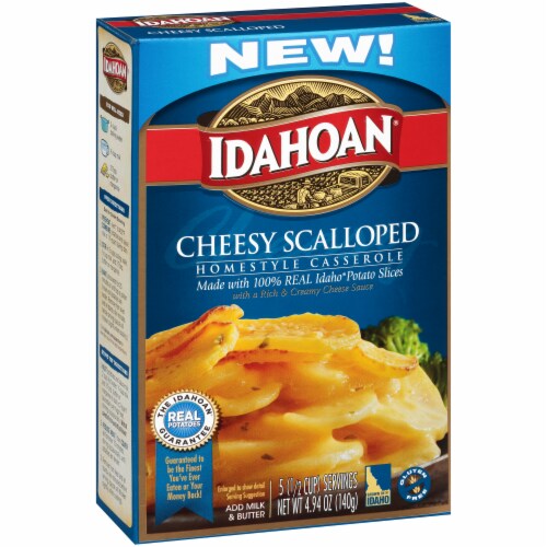 Idahoan Cheesy Scalloped Homestyle Casserole Potatoes Perspective: front