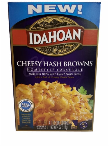 Idahoan Homestyle Cheesy Hash Browns Casserole Perspective: front