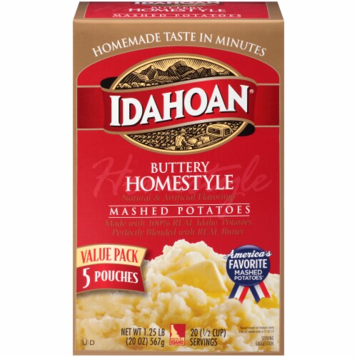 Idahoan® Buttery Homestlye Mashed Potatoes Perspective: front