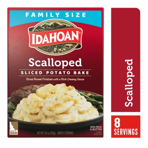 Idahoan Family Size Scalloped Homestyle Casserole Potatoes Perspective: front