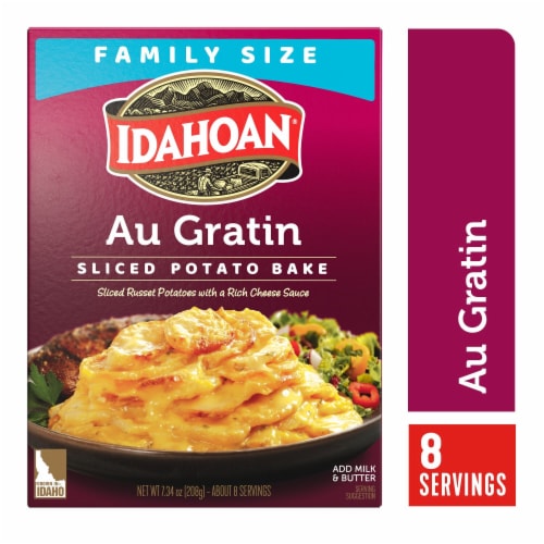 Idahoan Au Gratin Homestyle Casserole Family Size Perspective: front