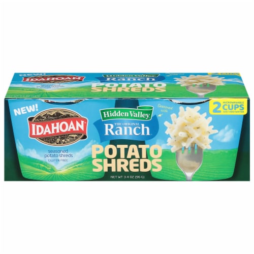 Idahoan® Potato Shreds seasoned with Hidden Valley® Original Ranch® Perspective: front