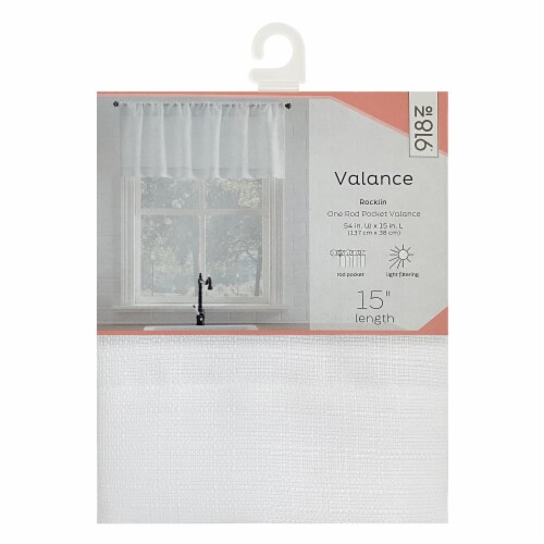 No. 918 Rocklin Window Panels - White Perspective: front