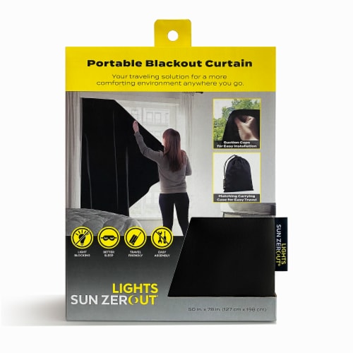 Sun Zero Lights Out® Curtain - Black Perspective: front