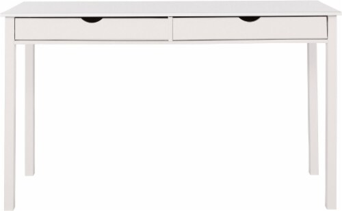 Slim white desk discount