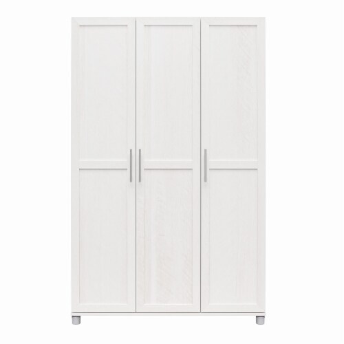 Camberly Framed 3 Door Wardrobe, Ivory Oak Perspective: front