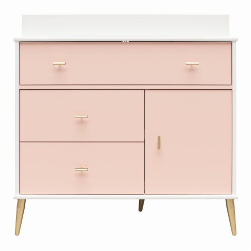 Valentina 3 Drawer 1 Door Convertible Dresser Changing Table