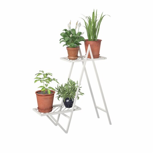 Wallflower Plant Stand, White Perspective: front