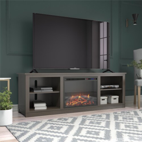 Ameriwood home edgewood tv shop console with fireplace
