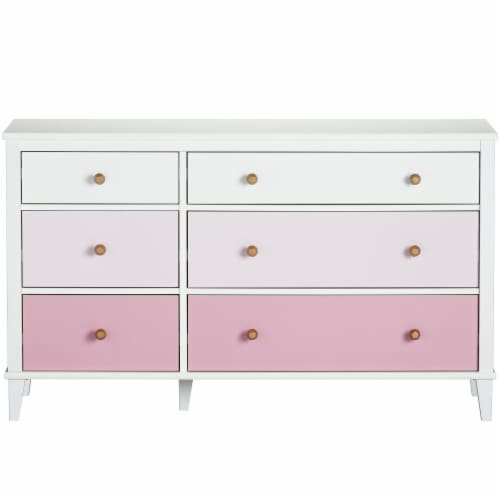 Little Seeds Monarch Hill Poppy 6 Drawer Dresser, with 2 Sets of Knobs ...