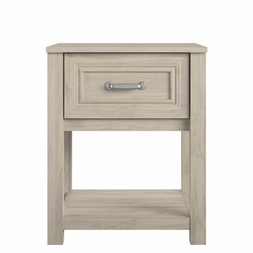 Sierra Ridge Levi Kids’ Nightstand, Light Walnut Perspective: front