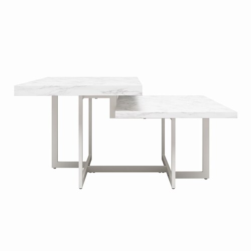 Brielle Coffee Table, Marble Perspective: front