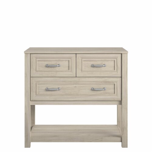 Little Seeds Sierra Ridge Levi Kids’ 3 Drawer Dresser, Light Walnut Perspective: front
