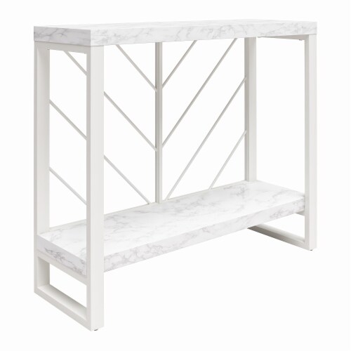 Brielle Console Table, Marble Perspective: front