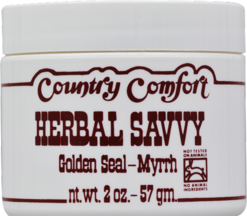 Country Comfort Herbal Savvy Golden Seal & Myrrh Gum Powder Ointment Perspective: front