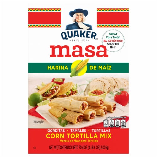 Quaker Corn Tortilla Mix Masa Harina de Maiz Perspective: front