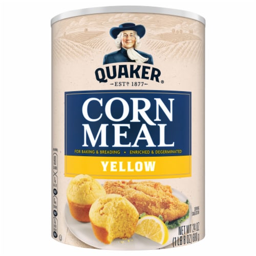 Quaker Yellow Corn Meal For Baking Perspective: front