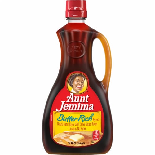 Aunt Jemima® Butter Flavor Rich Pancake and Waffle Breakfast Syrup Perspective: front