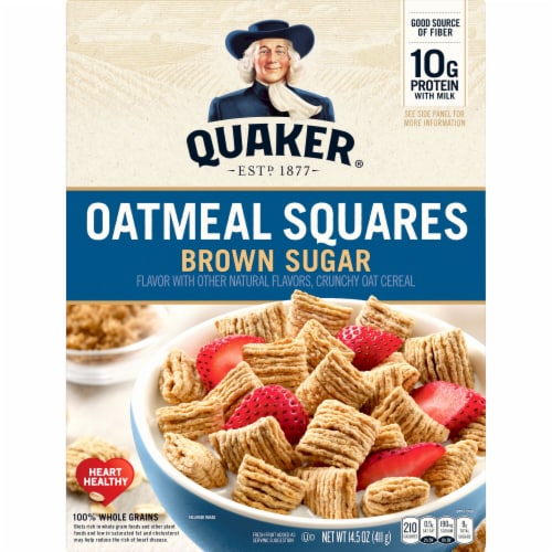 Quaker® Brown Sugar Oatmeal Squares Cereal, 14.5 oz - Smith’s Food and Drug