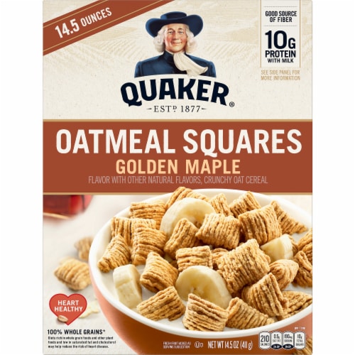 Quaker® Golden Maple Oatmeal Squares Perspective: front