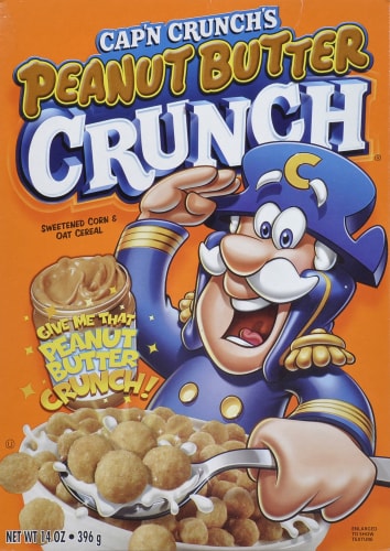 Cap'N Crunch Peanut Butter Crunch Cereal Perspective: front