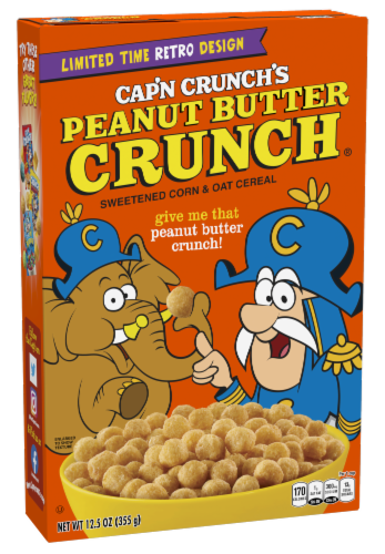 Cap'n Crunch's Peanut Butter Crunch Cereal Perspective: front