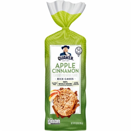 Quaker® Apple Cinnamon Rice Cakes Perspective: front