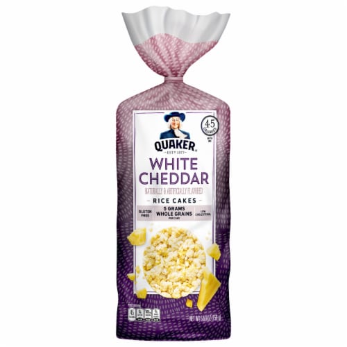 Quaker® White Cheddar Rice Cakes Perspective: front