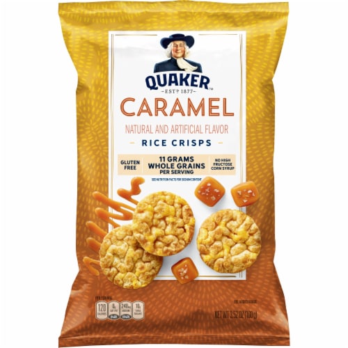 Quaker™ Caramel Rice Crisps Perspective: front