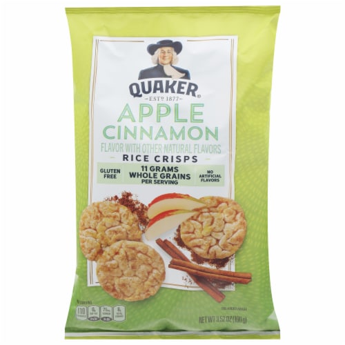 Quaker™ Rice Crisps Apple Cinnamon Flavor Popped Snacks Perspective: front