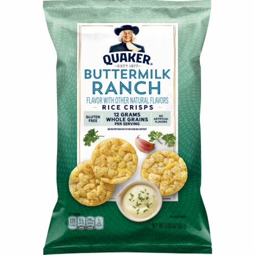 Quaker®  Buttermilk Ranch Flavor Rice Crisps Perspective: front