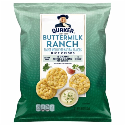 Quaker Buttermilk Ranch Flavor Rice Crisps, 6.06 oz - Mariano's