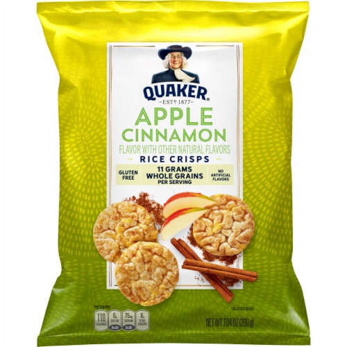 Quaker® Apple Cinnamon Rice Crisps Perspective: front