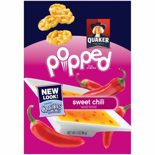 Quaker Popped Sweet Chili Rice Snack Perspective: front
