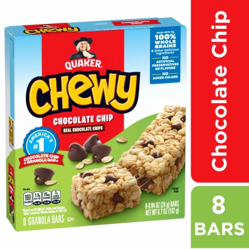 Kroger® Chewy Dipped Chocolate Chip Granola Bars, 6 ct / 1.08 oz