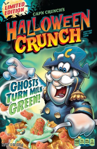 Cap'N Crunch Limited Edition Halloween Crunch Corn & Oat Cereal, 13 oz ...