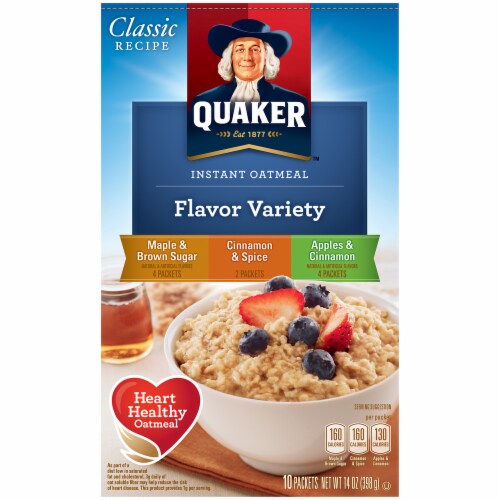 Quaker Flavor Variety Instant Oatmeal Perspective: front