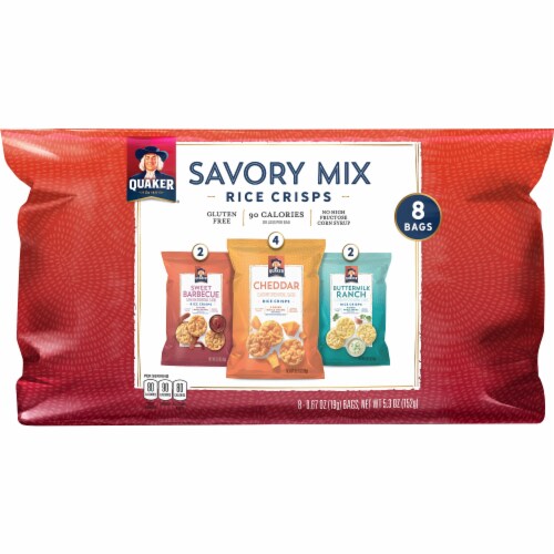 Quaker Savory Mix Rice Crisps Perspective: front