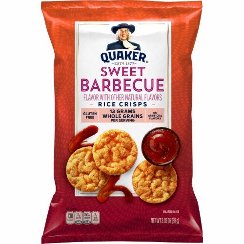 Quaker® Sweet Barbecue Flavored Rice Crisps Perspective: front