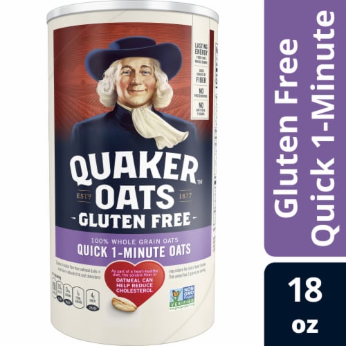 Quaker™ Gluten-Free Quick 1-Minute Oats Perspective: front