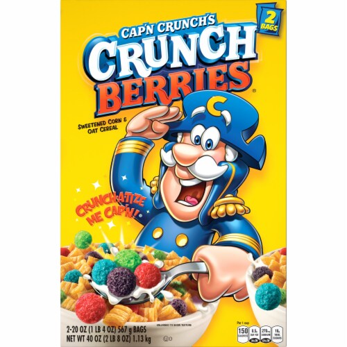 Cap'n Crunch's Crunch Berries® Bag Cereal Perspective: front