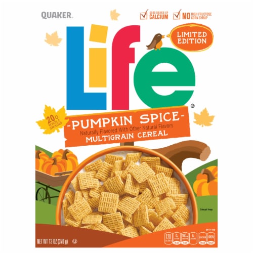 Life® Limited Edition Pumpkin Spice Multigrain Cereal Perspective: front