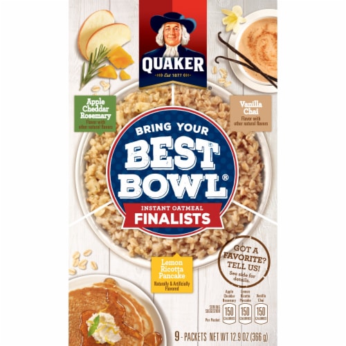 Quaker Best Bowl Instant Oatmeal Variety Pack Perspective: front